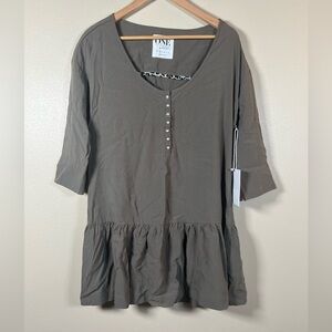 NWT ONE Teaspoon Tunic Dress Olive Green Size XS